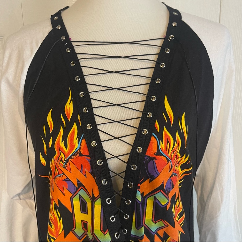 AC/DC Lace Up Shirt - Picture 6 of 10